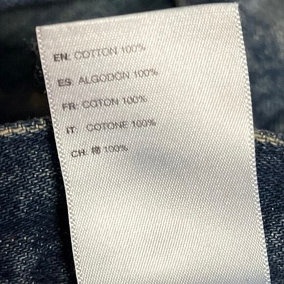 John Elliott Men's Blue Distressed Mid Rise Slim Straight Denim Jeans Size 32 - Picture 7 of 7